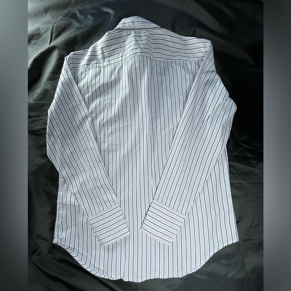 J.Crew Size 00  Garçon classic shirt in striped cotton poplin In Vintage Lilac - Picture 7 of 13